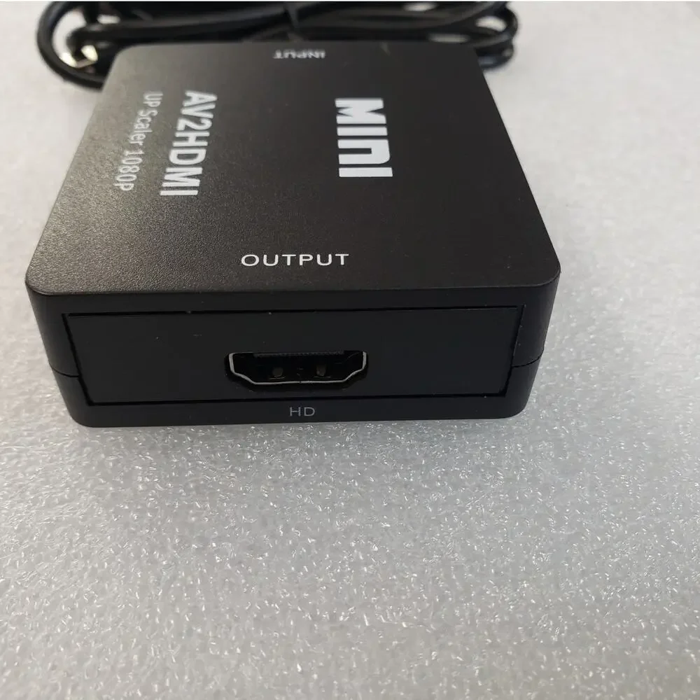 Mini AV2HDMI RCA to HDMI Video Converter Adapter 1080P / 720P (Black)